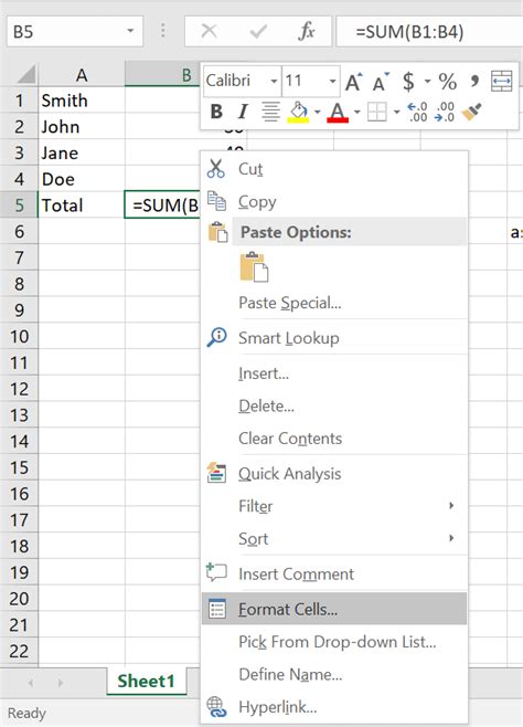 Excel formula not linking