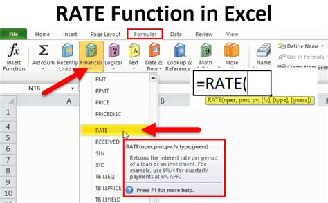 Excel Formula Rate of Change