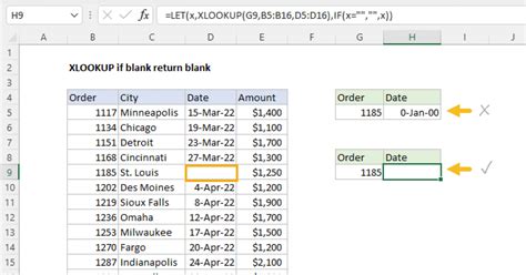 Excel Formula Return Blank