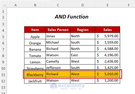 Excel Formula with Multiple Conditions