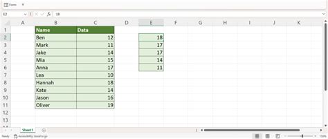 Excel Formulas Example