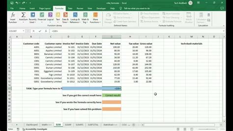 Excel Formulas for Auditors Image 1