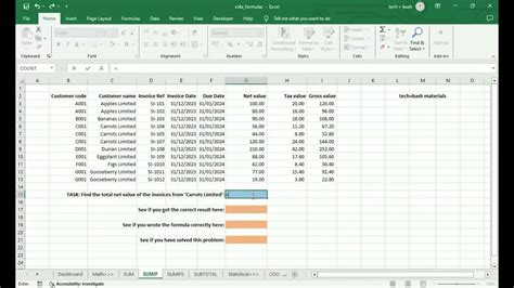 Excel Formulas for Auditors Image 2