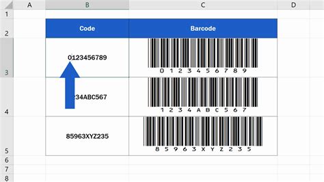 Excel formulas for barcode data