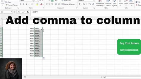 Using Formulas to Add Commas in Excel