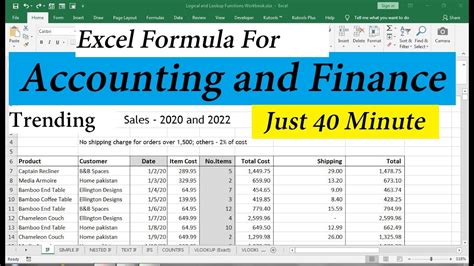 Excel Formulas for Financial Success