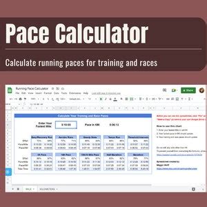 Excel formulas for pace calculation