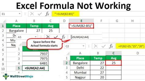 Excel formulas not linking to other workbooks