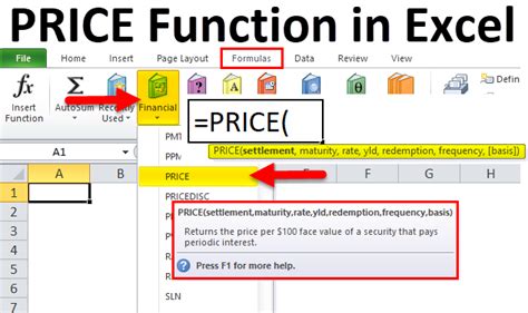 Excel Formulas for Price Calculation