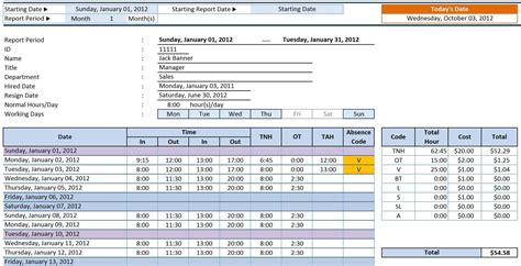 Excel Formulas for PTO