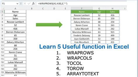 Excel Formulas Tricks