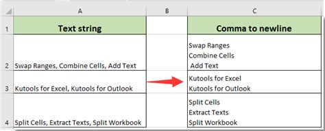 Excel formulas with newlines