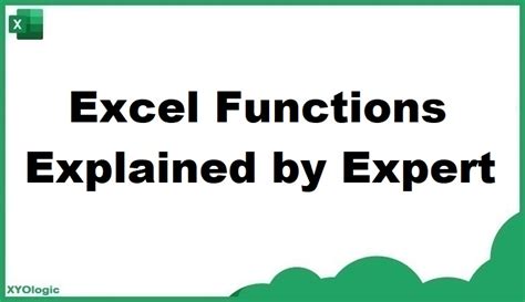 Excel Function Categories