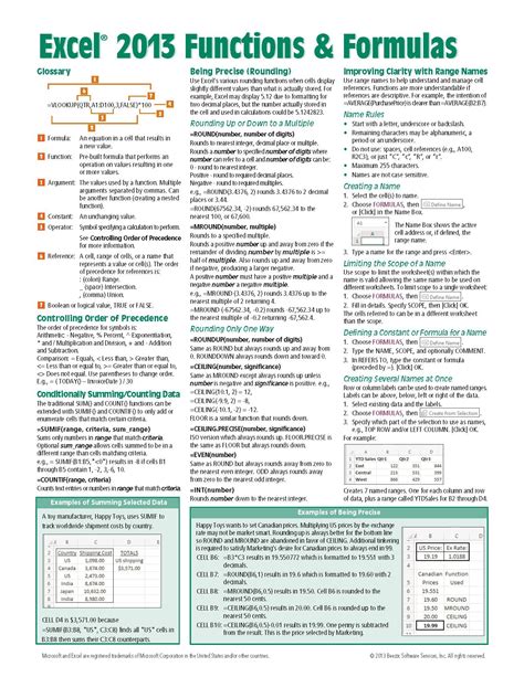 Excel Functions