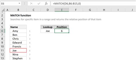 Excel functions for word matching