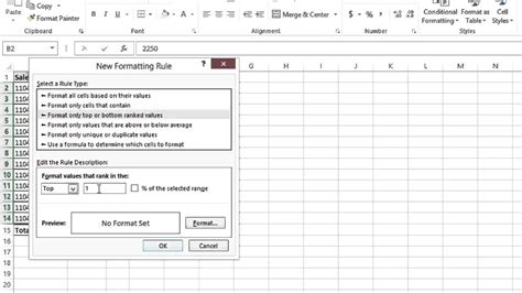 Conditional Formatting in Excel