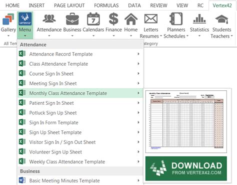 Excel Gallery Example