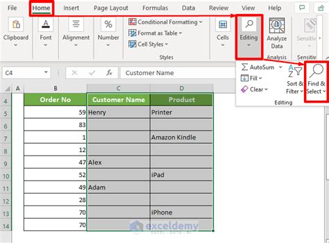 Excel Go To Special Fill Blanks