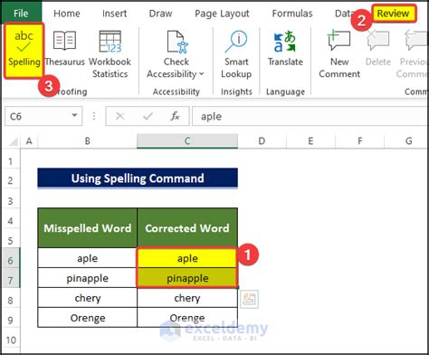 Excel Grammar and Spelling Checker