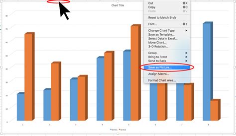 Excel graph export