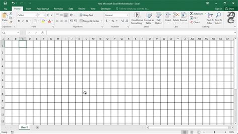 Excel Graph Paper Template