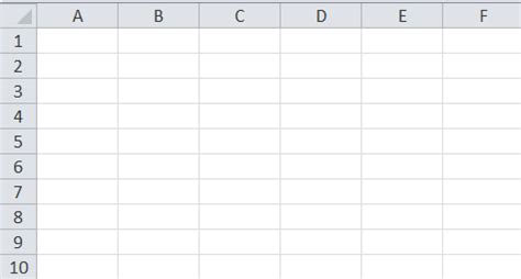 Excel gridlines example 1