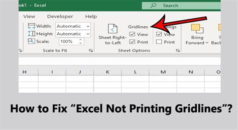 Excel Gridlines Issues