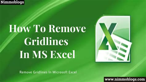 Excel Gridlines Shortcuts