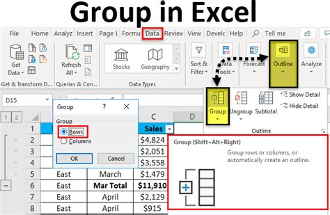 Excel Group Header