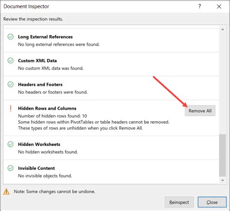 Excel Hidden Rows Remove