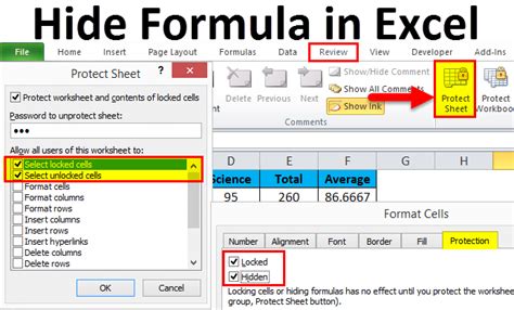 Excel Hide Rows Formulas