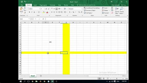 Excel Highlighting Example 1