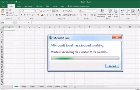 Excel Home Tab Not Responding