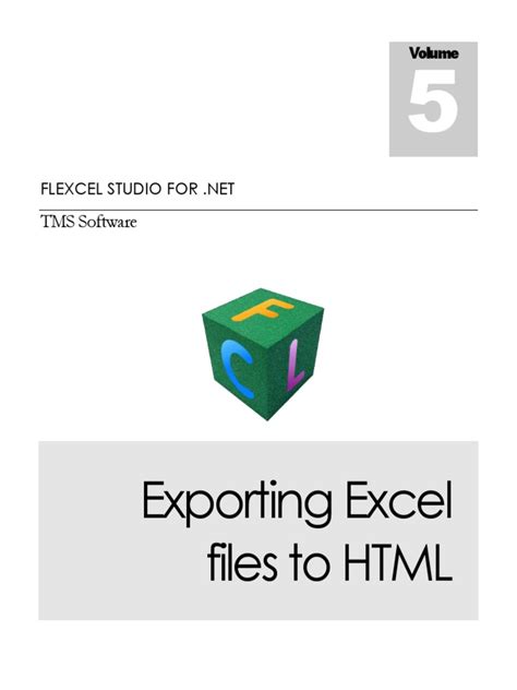 Excel's Built-in HTML Export Feature