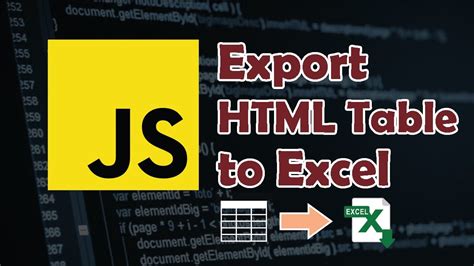 Excel's built-in HTML export feature