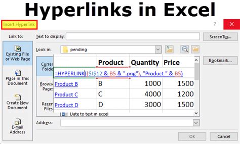 Excel Hyperlink Pictures 1