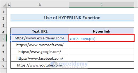 Excel Hyperlink Text Before Conversion