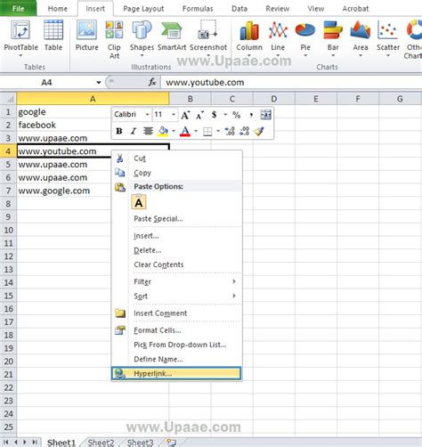 Excel hyperlink view file