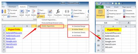 Excel Hyperlink Example