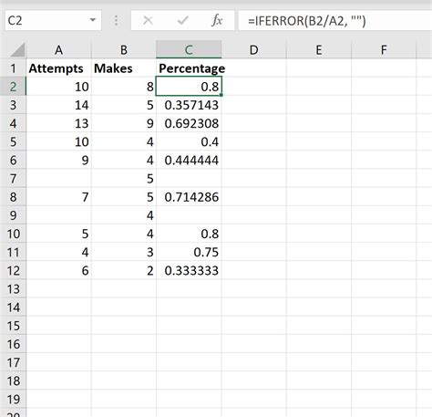 Excel If Not Blank Then Calculate IFERROR