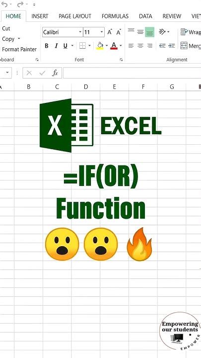 Excel IF and OR functions