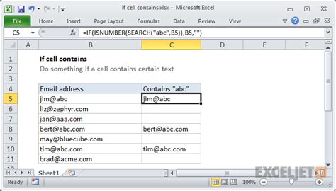 Excel formula guide