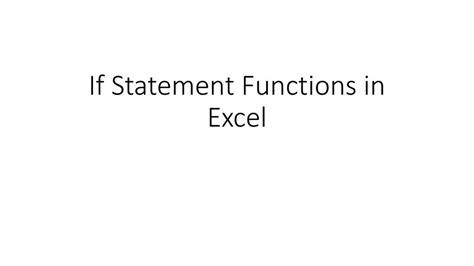 Using the AND and OR functions with the IF statement in Excel