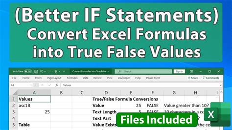 Complex Formulas with Excel IF Statement