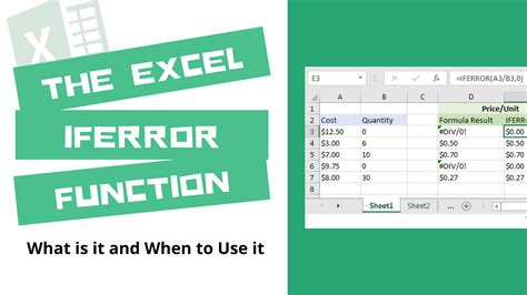 Excel IFERROR Function