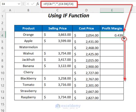 Using IFERROR Function to Ignore Blank Cells