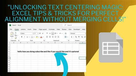 Excel Image Centering Tips