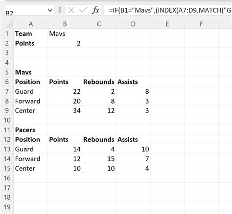 Excel Image IF INDEX MATCH