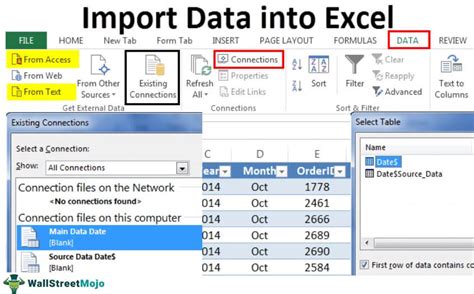 Excel Import Data