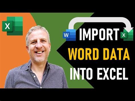 Excel Import Word Document